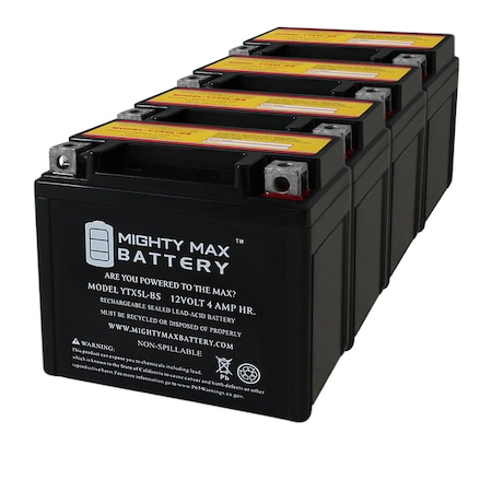 YTX5L-BS SLA Battery for Arctic Cat 90, 90 Utility 2014-4 Pack